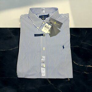 Polo Ralph Lauren Classic Fit Performance Striped Button Down Shirt
